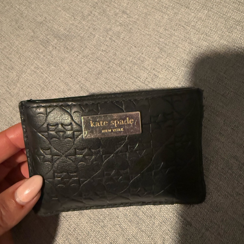 Kate Spade Quilted Black Card Holder
